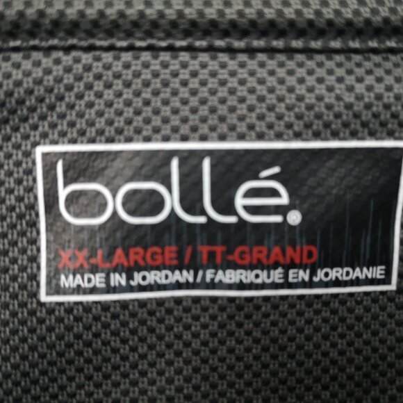 Bolle Men's Size XXL Charcoal & Black Short Sleeve 3 Button Closure Polo Shirt - Picture 3 of 9